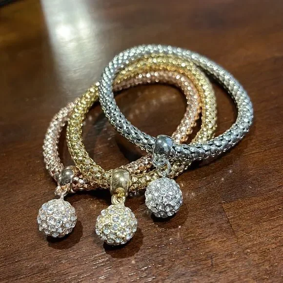 Pandora’s Box - 3 piece set. NWTS. Earrings, Necklace, and 3 Bracelets. - Picture 7 of 7